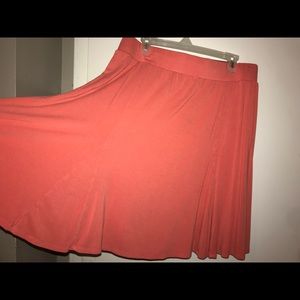 Torrid Solid Coral Skirt. Size 1